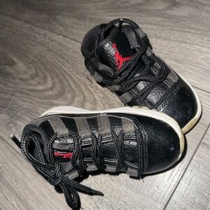Kids Black and Red Sneakers